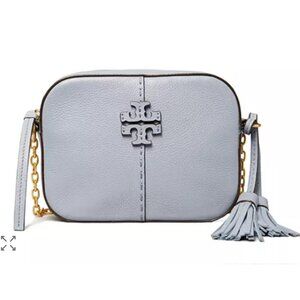 Tory Burch McGraw Mini Leather Crossbody Camera Bag NEW